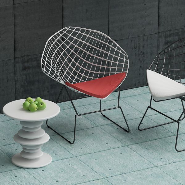 3D Bertoia Diamond Lounge Chair
